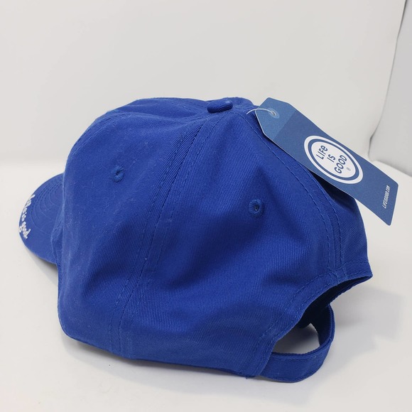 Life Is Good Jammin Jake Snowboard Blue Baseball Cap Hat Embroidered Adjustable - Picture 6 of 7